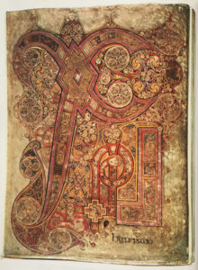 Book of Kells Chi Rho page