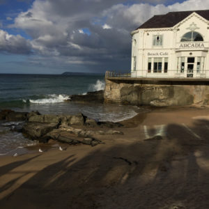 Portrush: sea view from our hotel